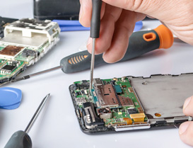 Fine soldering work